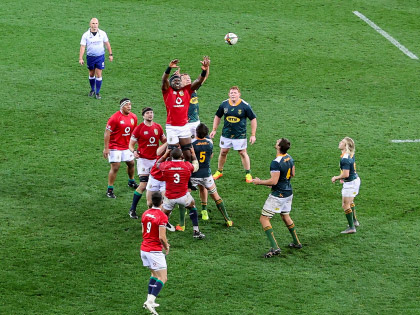 Rugby Lineout - British Lions