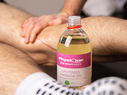 sports massage oil - grapeseed oil