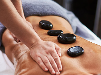 Hot stones for massage